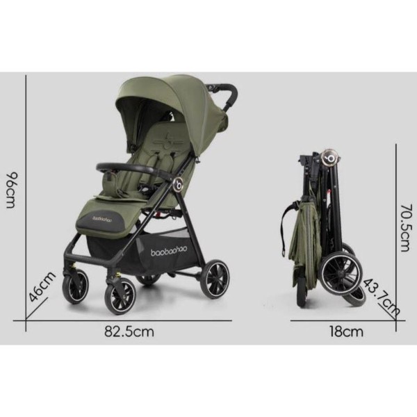 Фото - Коляска прогулянкова Baobaohao A5 Green (001012783172)